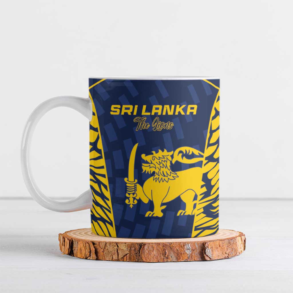 Custom Sri Lanka Cricket Ceramic Mug Go Champions Lions