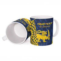 Custom Sri Lanka Cricket Ceramic Mug Go Champions Lions