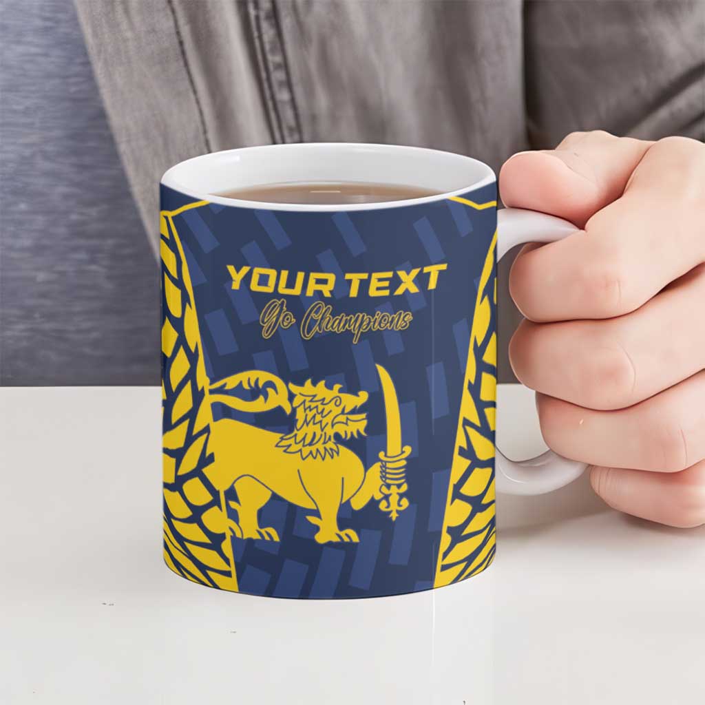 Custom Sri Lanka Cricket Ceramic Mug Go Champions Lions