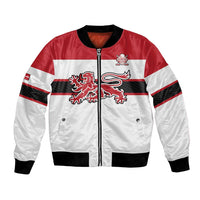Custom Denmark Ice Hockey 2026 Bomber Jacket Fight for Glory White Jersey