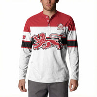Custom Denmark Ice Hockey 2026 Button Sweatshirt Fight for Glory White Jersey
