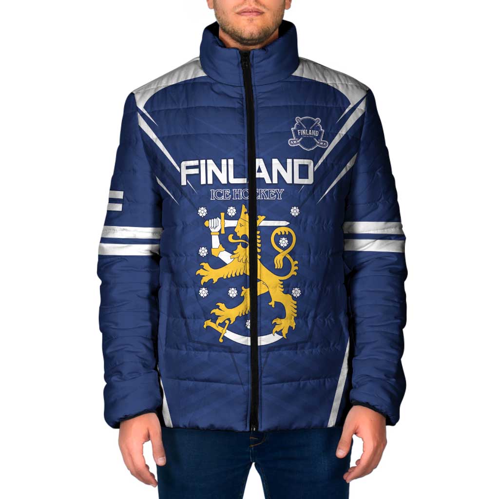 Custom Finland Ice Hockey 2026 Padded Jacket Suomi Suomi Suomi