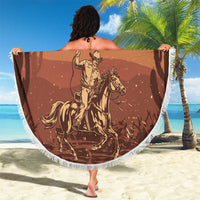 Black Cowboy Beach Blanket Take Me Away
