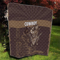 Skull Cowboy Quilt Vintage Style