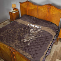 Skull Cowboy Quilt Vintage Style