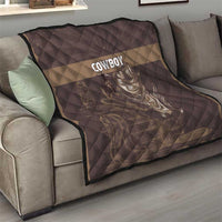 Skull Cowboy Quilt Vintage Style