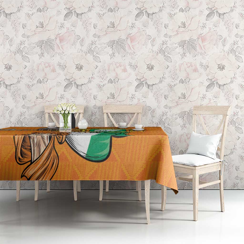 Ivory Coast Independence Day Tablecloth Yamoussoukro Coat Of Arms