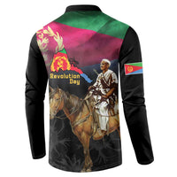 Happy Eritrea Revolution Day Button Sweatshirt Remember Hamid Idris Awate - Wonder Print Shop