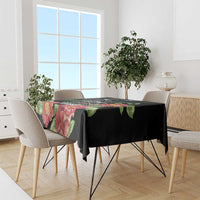 Libya Revolution Day Tablecloth Libyan Map With Pomegranate Blossom - Wonder Print Shop