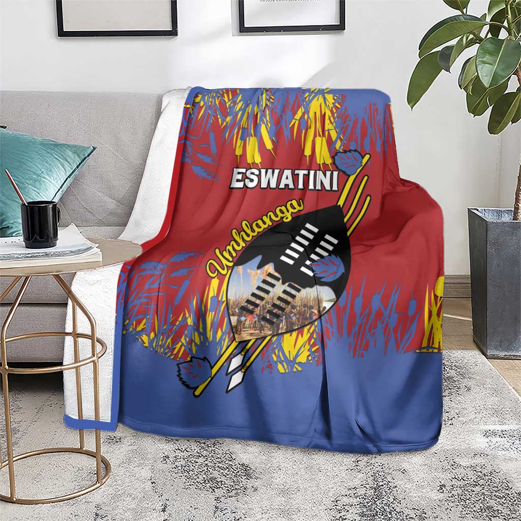 Eswatini Umhlanga Blanket Nguni Shield With Reed - Wonder Print Shop