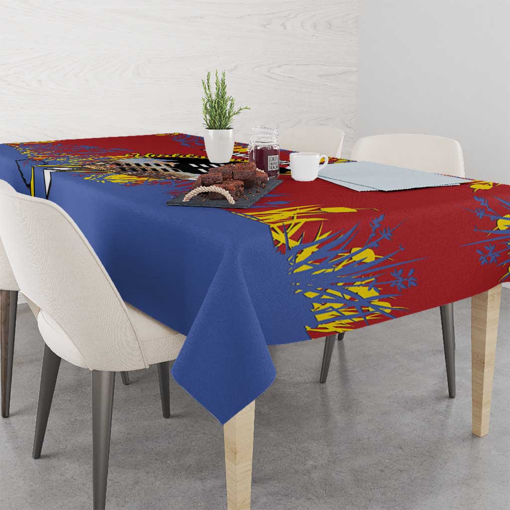 Eswatini Umhlanga Tablecloth Nguni Shield With Reed - Wonder Print Shop