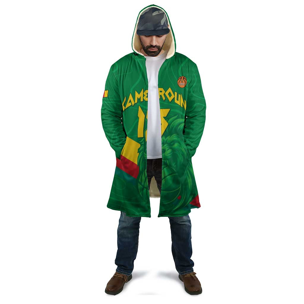 Custom Cameroon Basketball Cloak Go Champions Indomitable Lions - Wonder Print Shop