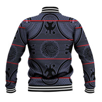 Lesotho Seanamarena Baseball Jacket Basotho Traditional Blanket Style - Serenity - Wonder Print Shop