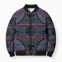 Lesotho Seanamarena Bomber Puffer Jacket Basotho Traditional Blanket Style - Serenity - Wonder Print Shop