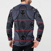 Lesotho Seanamarena Button Sweatshirt Basotho Traditional Blanket Style - Serenity - Wonder Print Shop