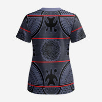 Lesotho Seanamarena Scrub Top Basotho Traditional Blanket Style - Serenity - Wonder Print Shop
