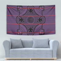 Lesotho Seanamarena Tapestry Basotho Traditional Blanket Style - Violet - Wonder Print Shop
