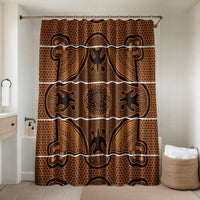 Lesotho Seanamarena Bathroom Set Basotho Traditional Blanket Style - Orange - Wonder Print Shop