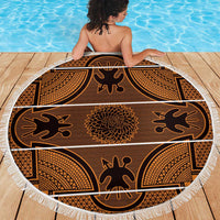 Lesotho Seanamarena Beach Blanket Basotho Traditional Blanket Style - Orange - Wonder Print Shop
