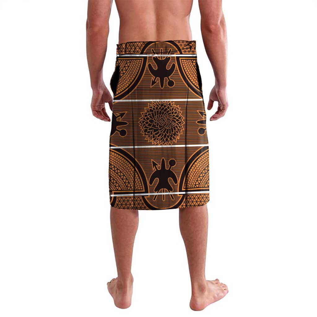 Lesotho Seanamarena Lavalava Basotho Traditional Blanket Style - Orange - Wonder Print Shop