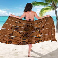 Lesotho Seanamarena Sarong Basotho Traditional Blanket Style - Orange - Wonder Print Shop