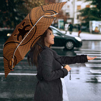 Lesotho Seanamarena Umbrella Basotho Traditional Blanket Style - Orange - Wonder Print Shop