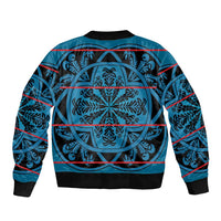 Lesotho Seanamarena - Kharetsa Bomber Jacket Basotho Traditional Blanket Style - Wonder Print Shop