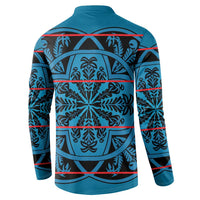 Lesotho Seanamarena - Kharetsa Button Sweatshirt Basotho Traditional Blanket Style - Wonder Print Shop