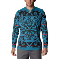 Lesotho Seanamarena - Kharetsa Button Sweatshirt Basotho Traditional Blanket Style - Wonder Print Shop