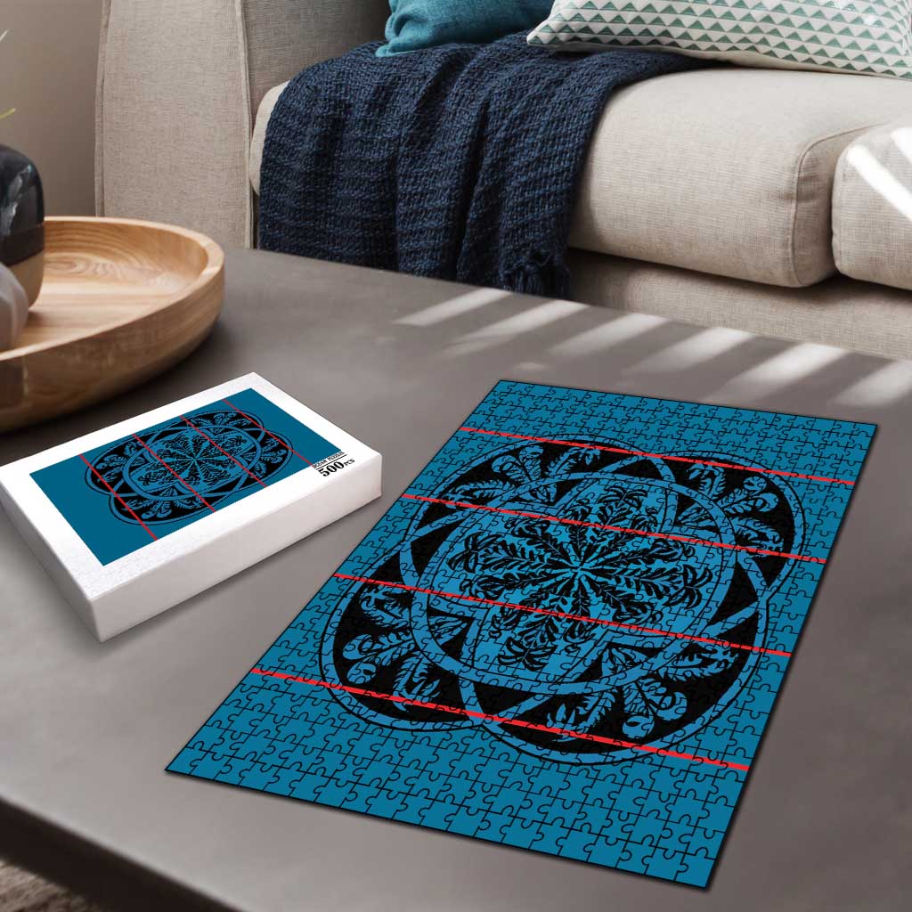 Lesotho Seanamarena - Kharetsa Puzzle Basotho Traditional Blanket Style - Wonder Print Shop