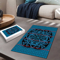 Lesotho Seanamarena - Kharetsa Puzzle Basotho Traditional Blanket Style - Wonder Print Shop