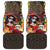 Mexico Day Of The Dead Car Mats La Catrina Mix Cempasuchil Aztec Pattern - Wonder Print Shop