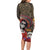 Mexico Day Of The Dead Family Matching Long Sleeve Bodycon Dress and Hawaiian Shirt La Catrina Mix Cempasuchil Aztec Pattern