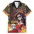 Mexico Day Of The Dead Family Matching Off The Shoulder Long Sleeve Dress and Hawaiian Shirt La Catrina Mix Cempasuchil Aztec Pattern