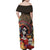 Mexico Day Of The Dead Family Matching Off Shoulder Maxi Dress and Hawaiian Shirt La Catrina Mix Cempasuchil Aztec Pattern