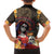 Mexico Day Of The Dead Family Matching Puletasi and Hawaiian Shirt La Catrina Mix Cempasuchil Aztec Pattern