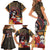 Mexico Day Of The Dead Family Matching Short Sleeve Bodycon Dress and Hawaiian Shirt La Catrina Mix Cempasuchil Aztec Pattern