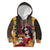 Mexico Day Of The Dead Kid Hoodie La Catrina Mix Cempasuchil Aztec Pattern