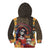 Mexico Day Of The Dead Kid Hoodie La Catrina Mix Cempasuchil Aztec Pattern