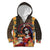 Mexico Day Of The Dead Kid Hoodie La Catrina Mix Cempasuchil Aztec Pattern