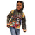 Mexico Day Of The Dead Kid Hoodie La Catrina Mix Cempasuchil Aztec Pattern