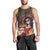 Mexico Day Of The Dead Men Tank Top La Catrina Mix Cempasuchil Aztec Pattern