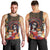 Mexico Day Of The Dead Men Tank Top La Catrina Mix Cempasuchil Aztec Pattern