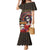 Mexico Day Of The Dead Mermaid Dress La Catrina Mix Cempasuchil Aztec Pattern