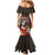 Mexico Day Of The Dead Mermaid Dress La Catrina Mix Cempasuchil Aztec Pattern