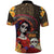 Mexico Day Of The Dead Polo Shirt La Catrina Mix Cempasuchil Aztec Pattern - Wonder Print Shop