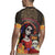 Mexico Day Of The Dead Rugby Jersey La Catrina Mix Cempasuchil Aztec Pattern