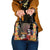 Mexico Day Of The Dead Shoulder Handbag La Catrina Mix Cempasuchil Aztec Pattern