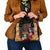 Mexico Day Of The Dead Shoulder Handbag La Catrina Mix Cempasuchil Aztec Pattern