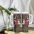 Mexico Day Of The Dead Tumbler With Handle La Catrina Mix Cempasuchil Aztec Pattern